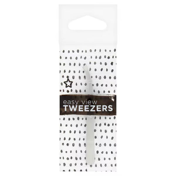 Superdrug Easy View tweezers slant tip (British brand)