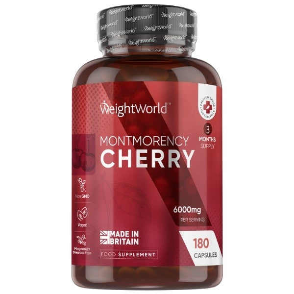 WeightWorld Montmorency Cherry 6000mg capsules - British product