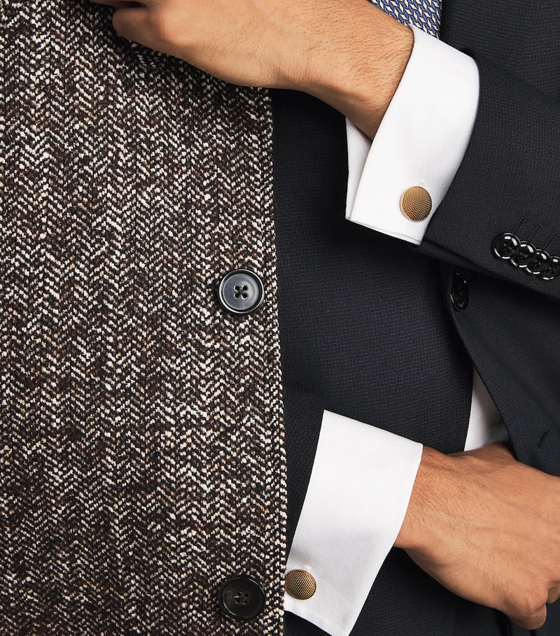 Giorgio Armani bronze-finish sterling silver cufflinks - British product
