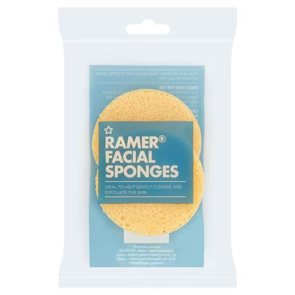 Superdrug Ramer Facial Sponge Twin Pack (British brand)