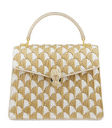 Harrods Bvlgari Medium Raffia Serpenti Forever Top-Handle Bag- Buy online at McGrocer