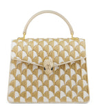 Bvlgari Serpenti Forever top-handle bag medium Calla raffia - British product