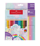 Harrods Faber-Castell Colour Grip Unicorn Pencil Case with 24 Colouring Pencils- Buy online at McGrocer