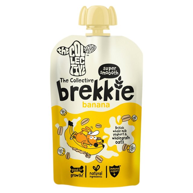 The Collective Dairy Brekkie Banana & Oat Kids Yoghurt Pouch 110g GOODS M&S