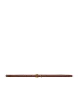 Harrods Saint Laurent Calfskin Cassandre Slim Belt 1cm Width- Buy online at McGrocer