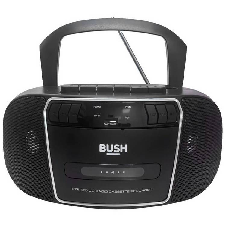 Bush portable CD boombox with FM radio and cassette recorder (British brand)