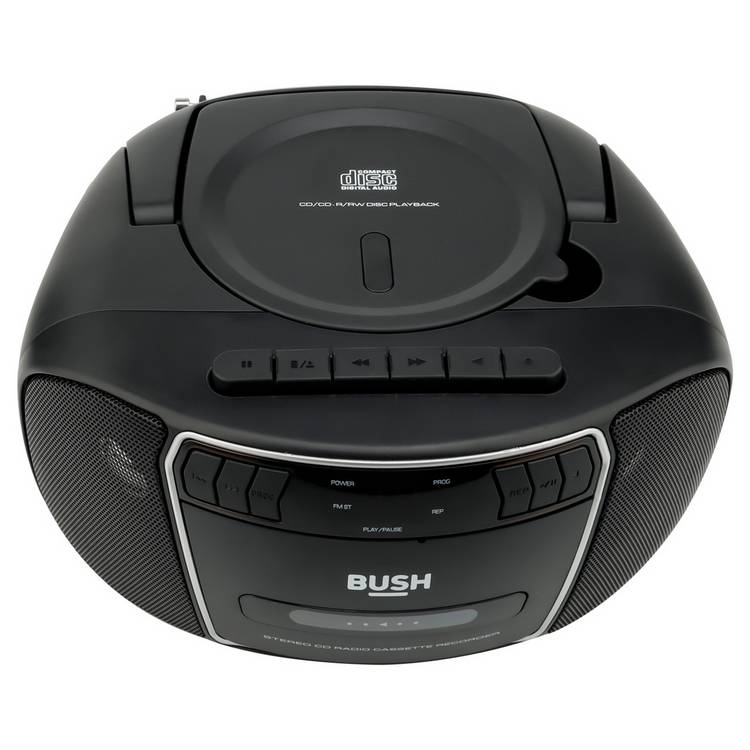 Bush portable CD boombox with FM radio and cassette recorder (British brand)