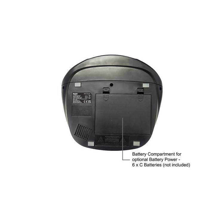 Bush portable CD boombox with FM radio and cassette recorder (British brand)