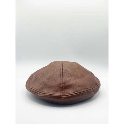 Superdrug SVNX Brown PU Leather Beret- Buy online at McGrocer