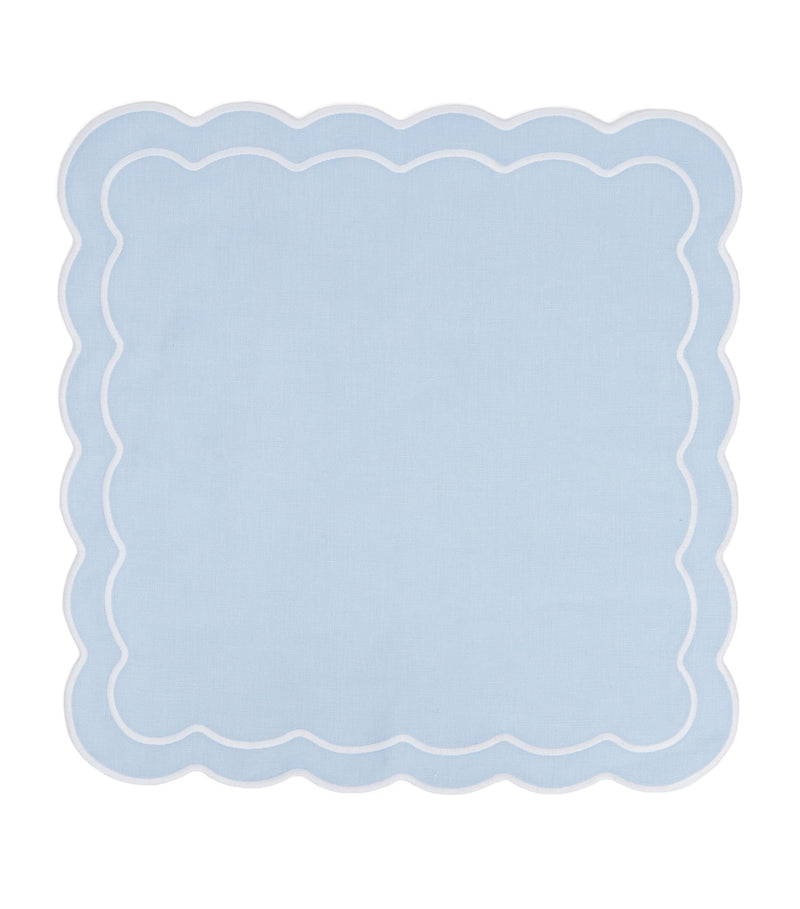 Maison Margaux Bella Blue napkins set of 4, imported from the UK