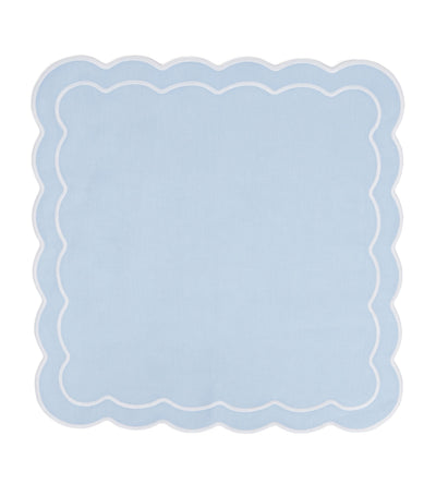 Harrods Maison Margaux Bella Blue Fabric Napkins Set of 4 (50cm x 50cm)- Buy online at McGrocer