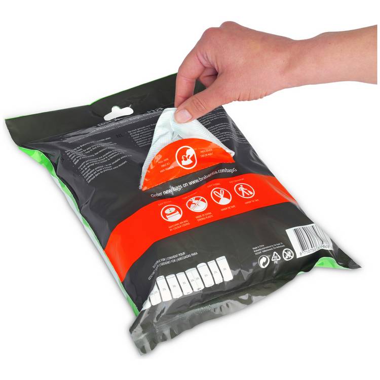 Brabantia Perfect Fit bin liners size G 30L pack of 40 - British product