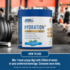 Applied Nutrition Hydration+ powder blue raspberry, UK version