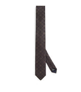 Harrods Giorgio Armani Silk Monogram Stripe Jacquard Tie- Buy online at McGrocer