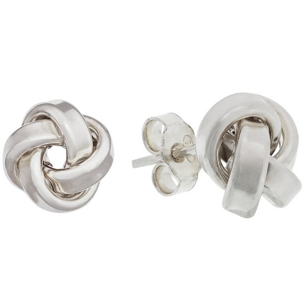 Revere sterling silver knot stud earrings (British brand)
