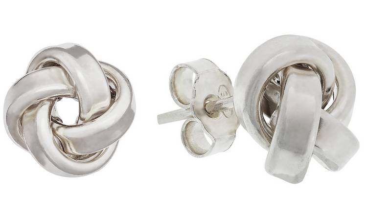 Revere sterling silver knot stud earrings (British brand)