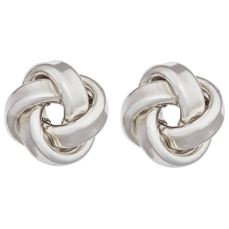 Revere sterling silver knot stud earrings (British brand)
