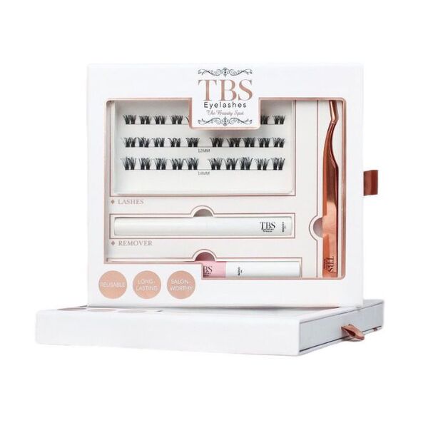 TBS DIY Eyelash Kit Wispy 30 pieces (British brand)