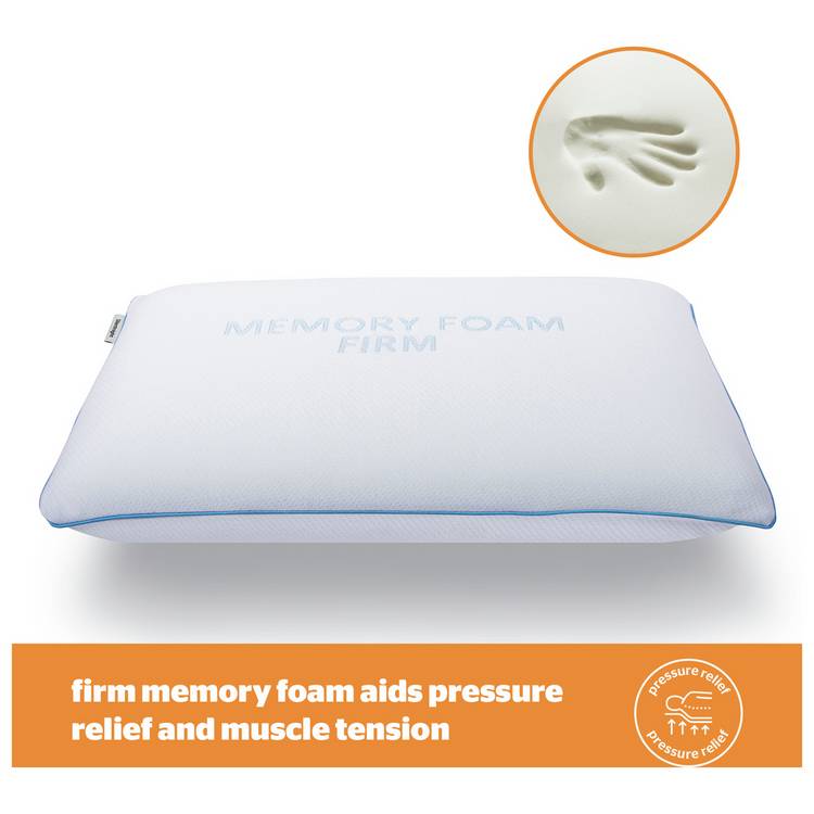 Silentnight memory foam firm pillow 48x74cm, imported from the UK