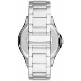Armani Exchange men's silver stainless steel watch, imported from the UK