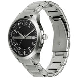 Armani Exchange men's silver stainless steel watch, imported from the UK
