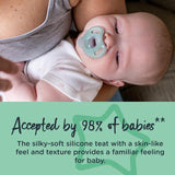 Tommee Tippee Ultra-Light Silicone Soother 0-6m 4 Pack Dummies Blue 4 per pack GOODS M&S