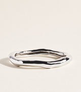 Harrods Alexis Bittar Large Rhodium-Plated Molten Bangle Bracelet- Buy online at McGrocer