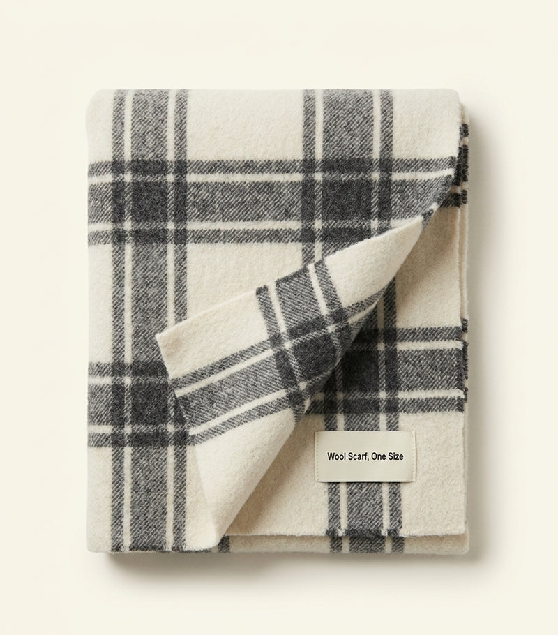 Burberry wool check scarf 182cm x 19cm (British brand)