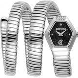 Superdrug Just Cavalli Black Signature Snake Romina Ladies Watch- Buy online at McGrocer