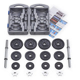 York Fitness 20kg cast iron dumbbell set with case (British brand)