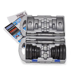York Fitness 20kg cast iron dumbbell set with case (British brand)