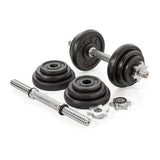 York Fitness 20kg cast iron dumbbell set with case (British brand)