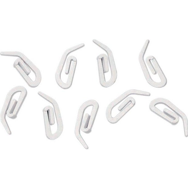 Argos Home white curtain hooks set of 200 (British brand)