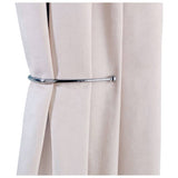 Argos Home chrome J-shaped curtain holdbacks 20cm, UK version