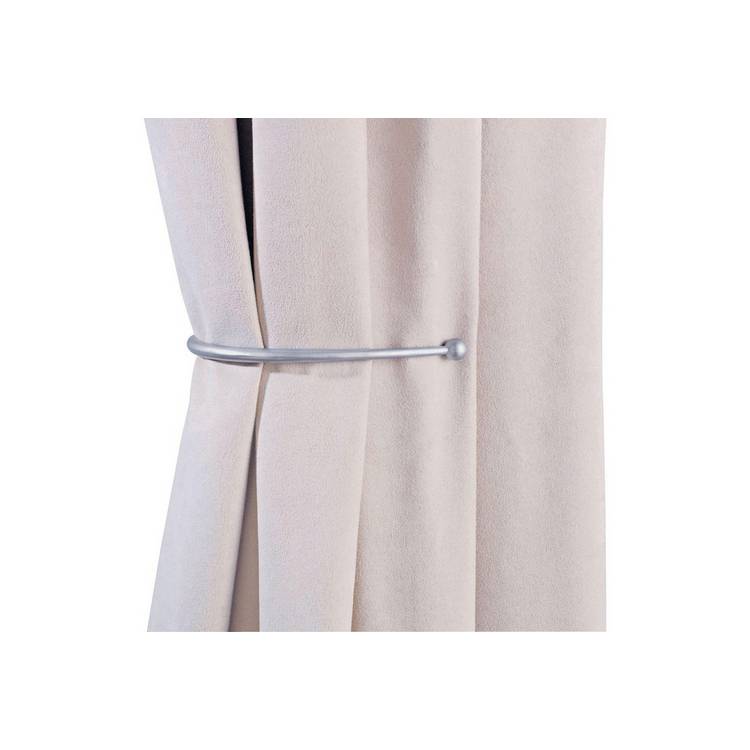 Argos Home J-shaped curtain holdbacks silver 20cm, imported from the UK