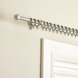 Argos Home silver extendable curtain pole 110cm to 200cm (British brand)