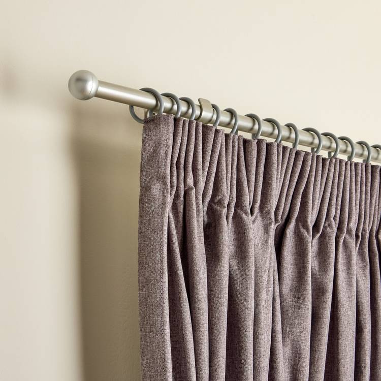 Argos Home silver extendable curtain pole 110cm to 200cm (British brand)