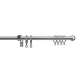 Argos Home silver extendable curtain pole 110cm to 200cm (British brand)