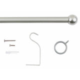 Argos Home silver extendable curtain pole 110cm to 200cm (British brand)