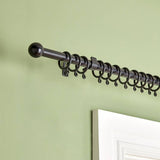Argos Home black extendable curtain pole 110-200cm, UK version