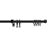 Argos Home black extendable curtain pole 110-200cm, UK version