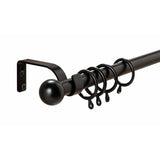 Argos Home black extendable curtain pole 110-200cm, UK version