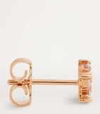 Suzanne Kalan rose gold diamond cluster stud earrings, UK version