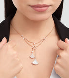 Bvlgari Divas' Dream necklace rose gold mother-of-pearl diamond, imported from the UK