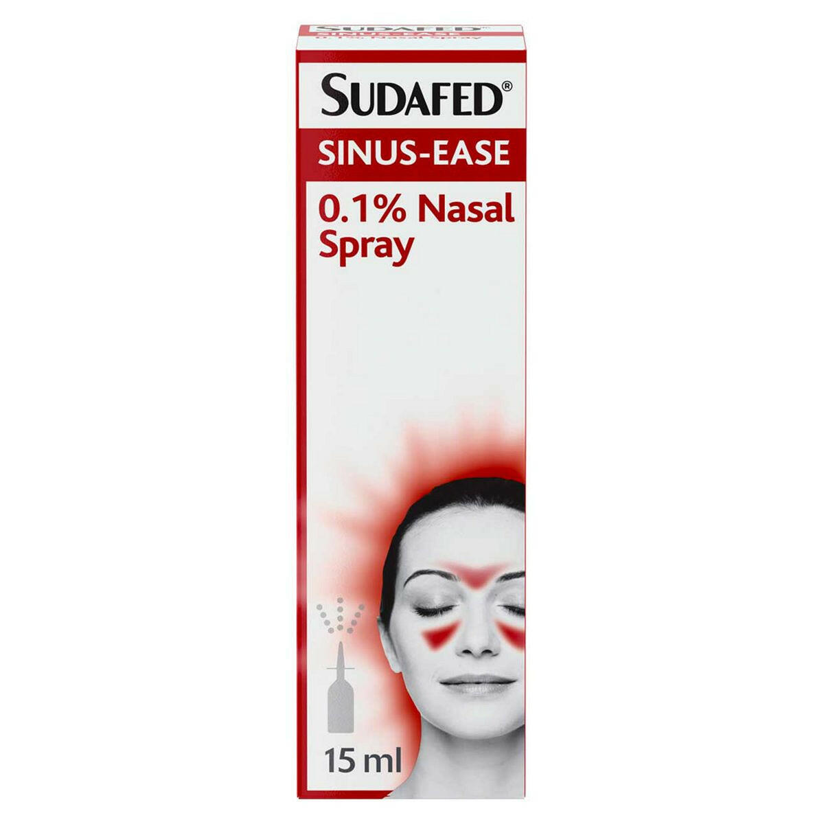 Sudafed Sinus-Ease 0.1% Nasal Spray 15ml GOODS Boots