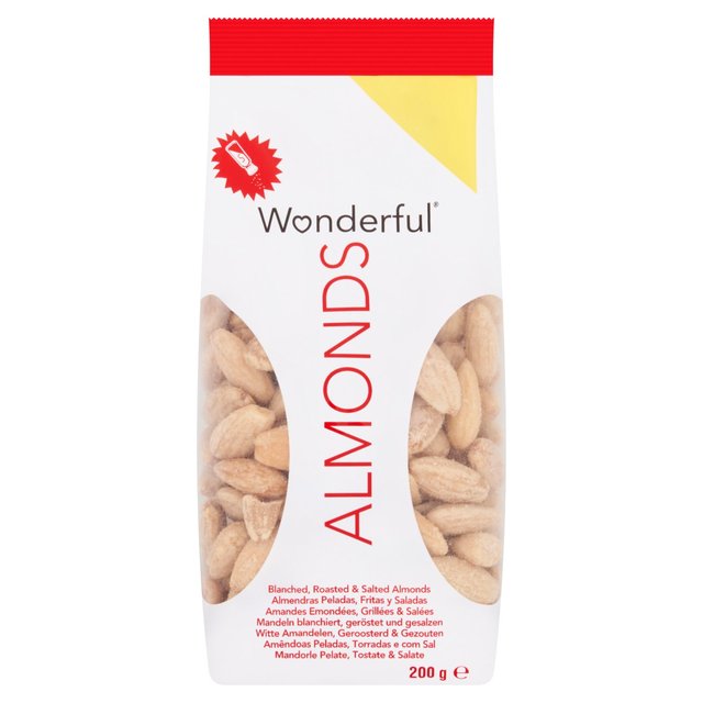 Wonderful Almonds Blanched Roasted & Salted 200g GOODS M&S