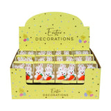Bunnies With Carrots Easter Decorations 4 per pack