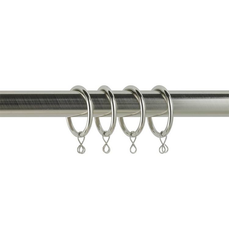 Argos Home stainless steel curtain rings 20 pack, imported from the UK
