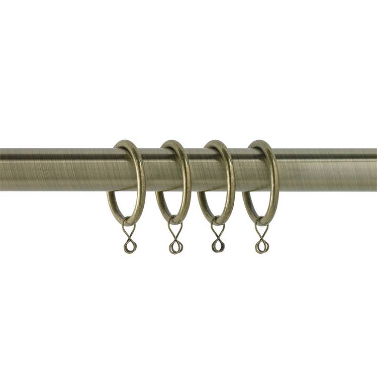 Argos Home antique brass curtain rings 20-pack, UK version
