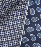 Isaia paisley print pocket square 33cm (British brand)